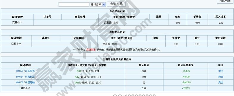 虛擬股票軟件交易明細(xì)